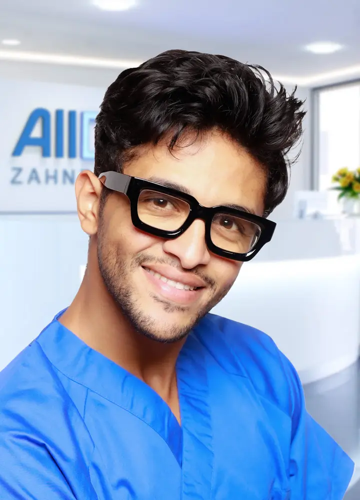 Portrait zahnmedizinische Prophylaxeassistenz Aman Mohammed (AllDent Karlsruhe)
