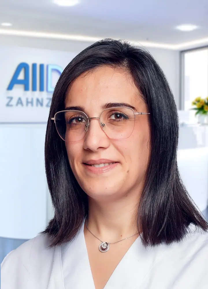 Portrait Zahn&auml;rztin Imen Grouz (AllDent Karlsruhe)