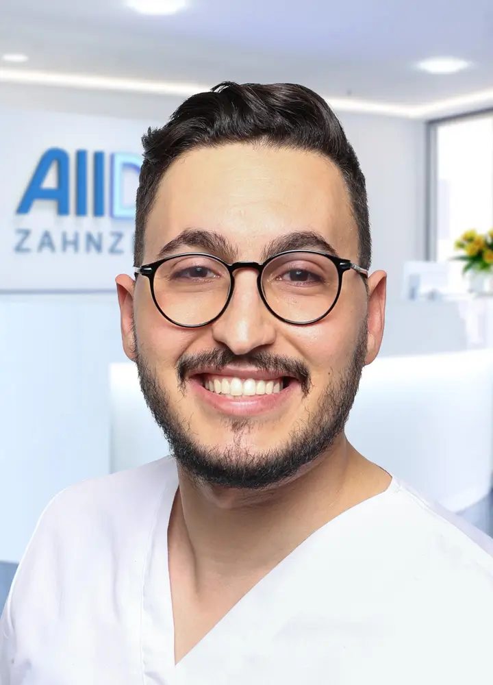 Portrait Zahnarzt Bourhan Eddine Guendouze (AllDent Karlsruhe)