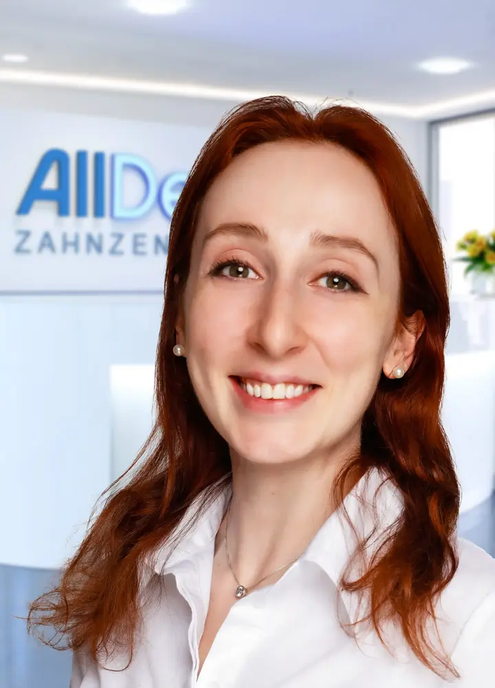 Portrait Zahn&auml;rztin Maria Lorens (AllDent Karlsruhe)