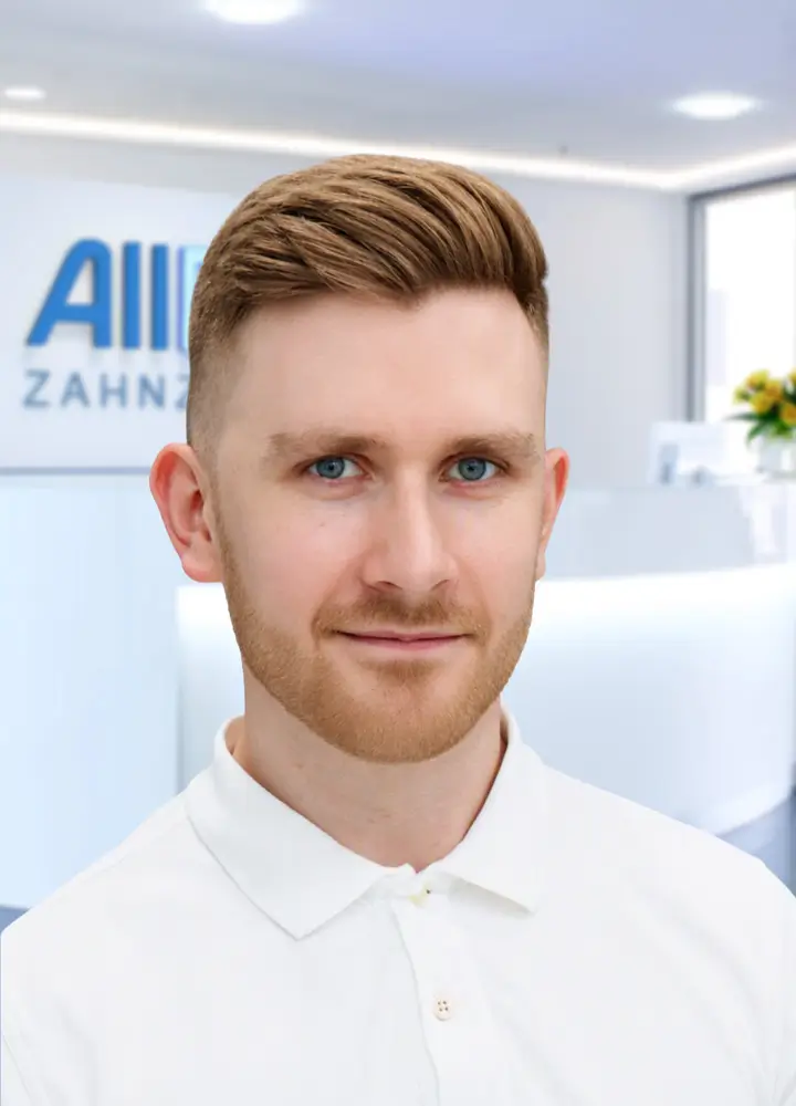 Portrait Zahnarzt Felix Butschek (AllDent Karlsruhe)